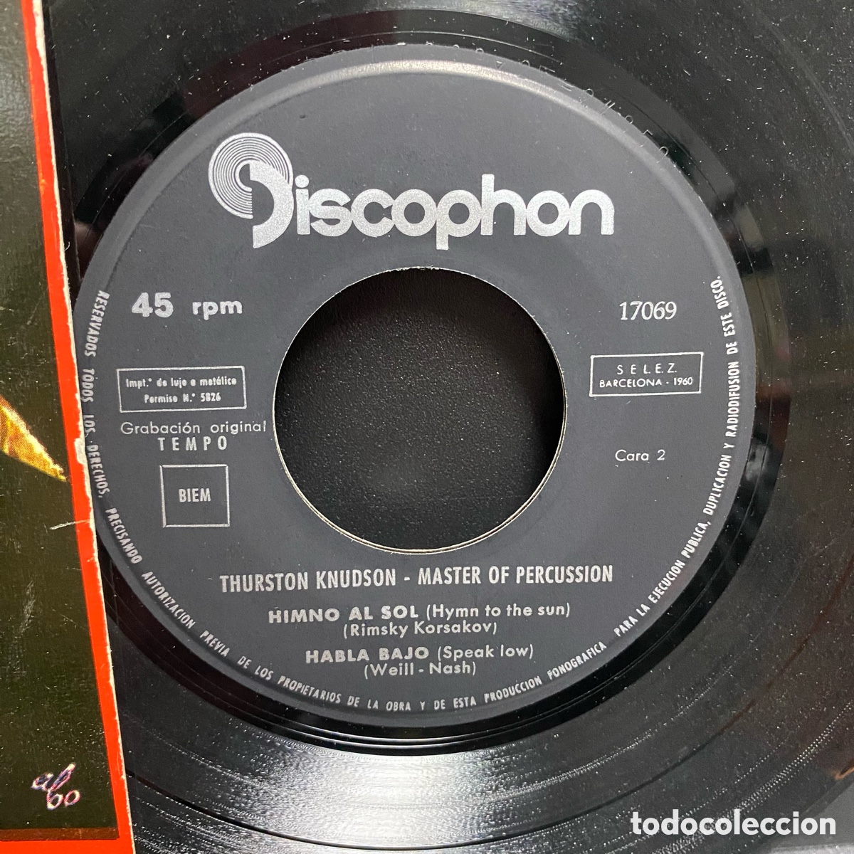 Discos de vinilo: Thurston Knudson - Master Of Percussion (7&rdquo;) - Foto 3