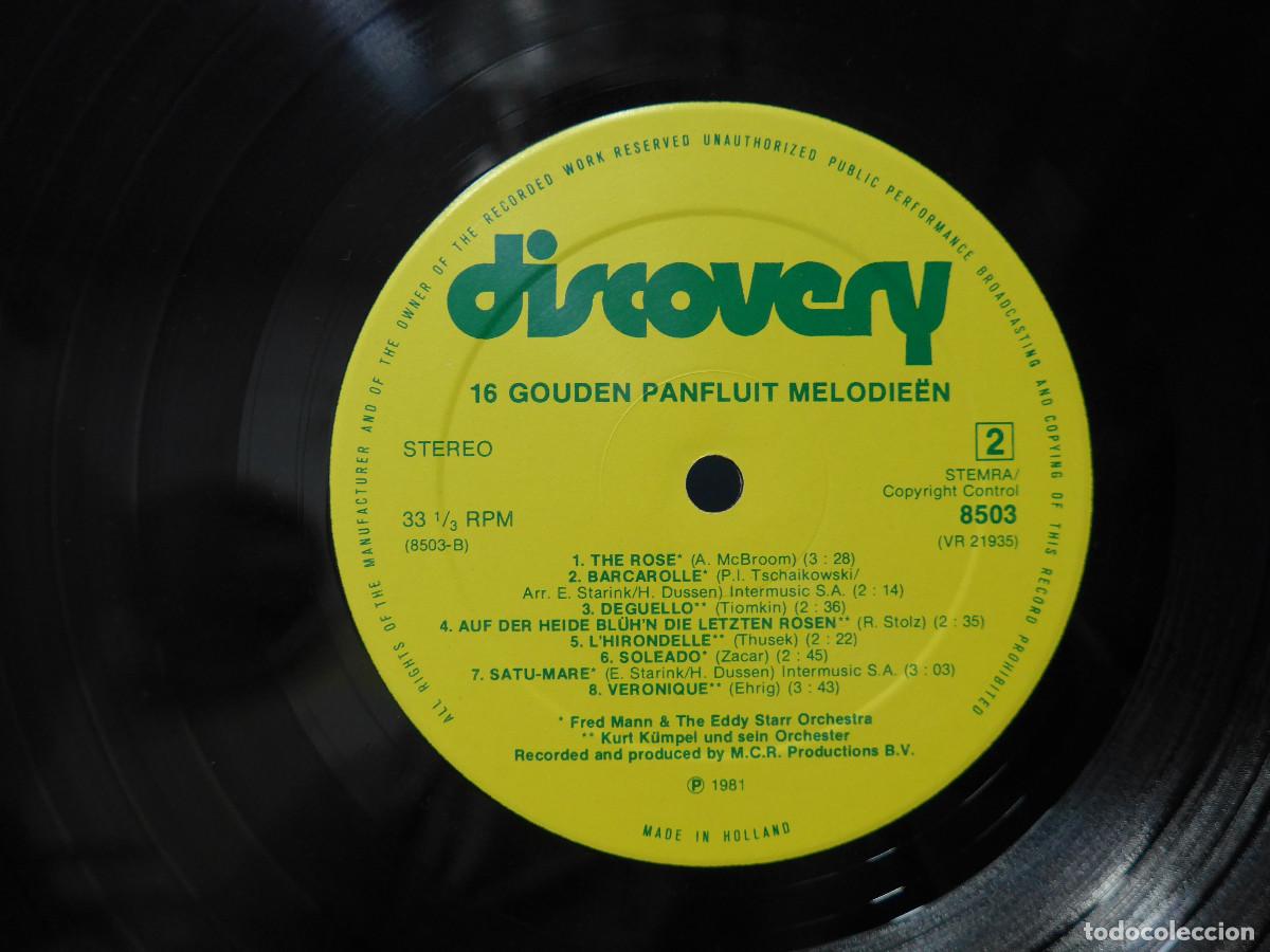 Discos de vinilo: 16 GOUDEN PANFLUIT MELODIEEN - Foto 8