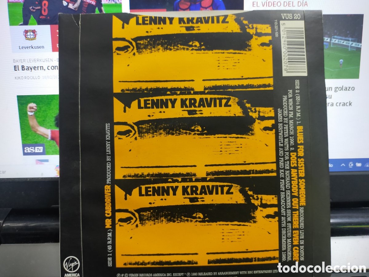 Discos de vinilo: Lenny kravitz ep mr. Cabdriver + 2 1990 - Foto 2
