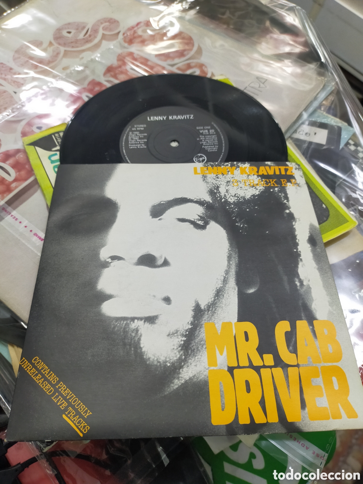 Discos de vinilo: Lenny kravitz ep mr. Cabdriver + 2 1990 - Foto 1