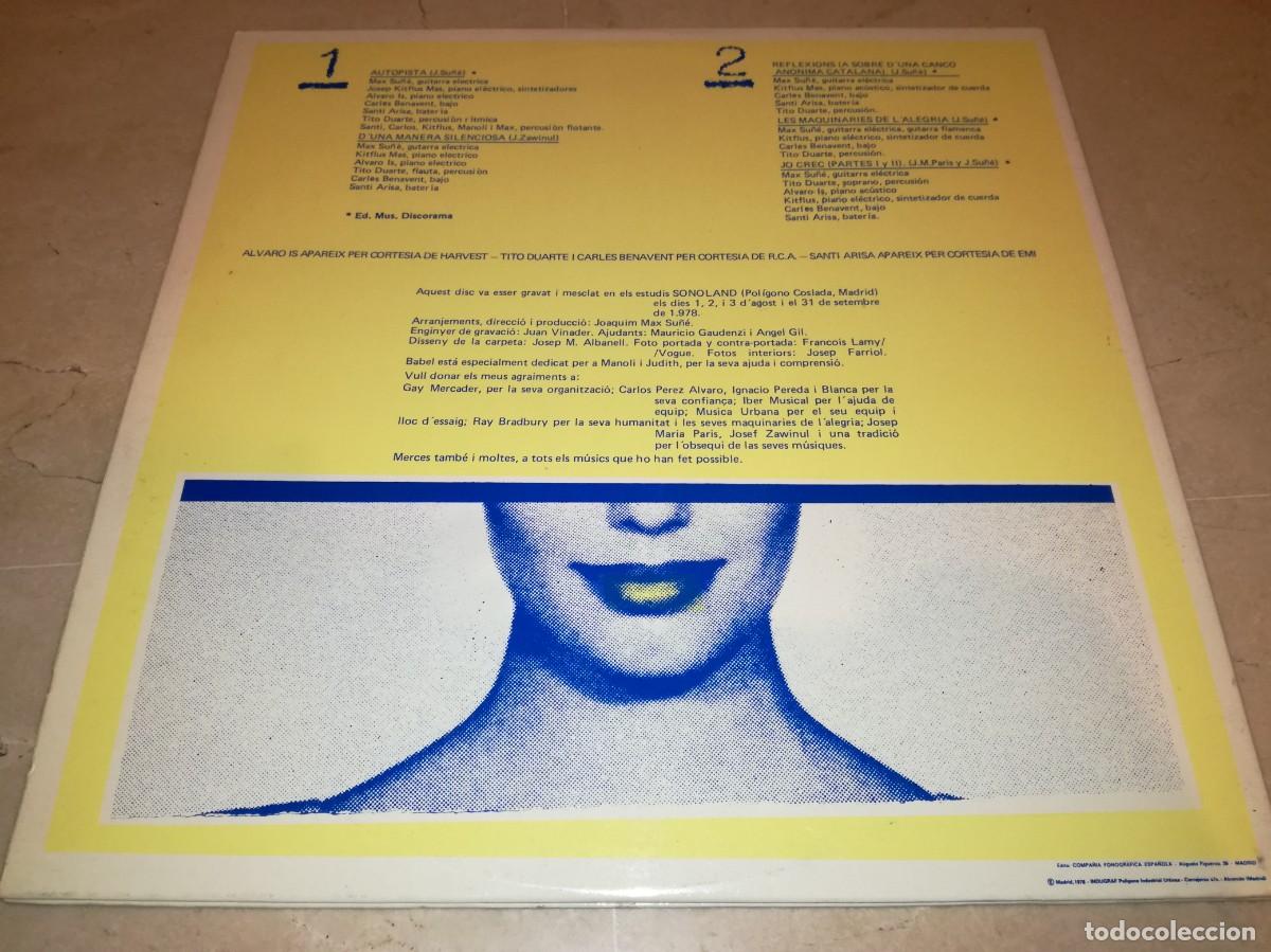 Discos de vinilo: MAX-BABEL-GATEFOLD-ORIGINAL 1978-JAZZ, ROCK PROGRESIVO-VINILO EN EXCELENTE ESTADO - Foto 2