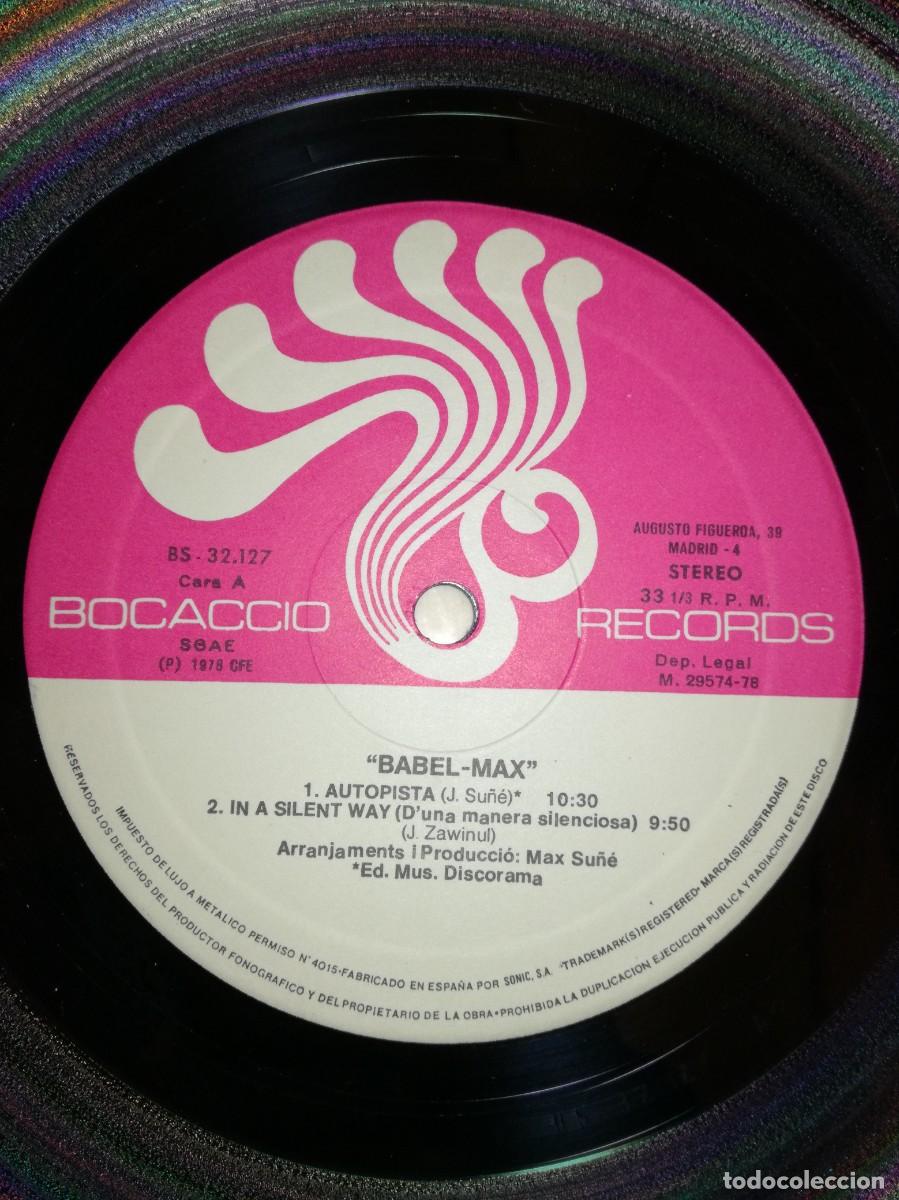 Discos de vinilo: MAX-BABEL-GATEFOLD-ORIGINAL 1978-JAZZ, ROCK PROGRESIVO-VINILO EN EXCELENTE ESTADO - Foto 4