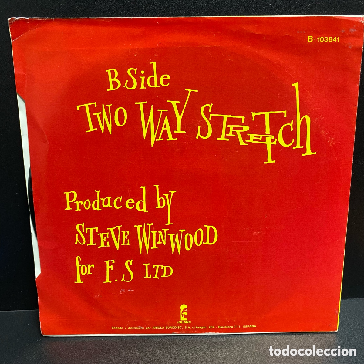 Discos de vinilo: Steve Winwood - Theres A River (7&rdquo;, Single) - Foto 2