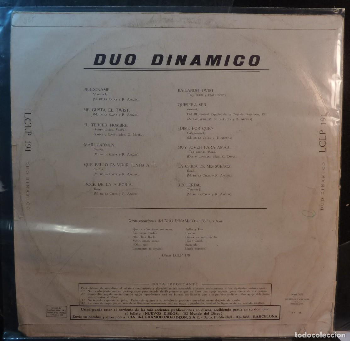Discos de vinilo: DUO DIMANICO // DUO DINAMICO // 1962 // LP - Foto 2