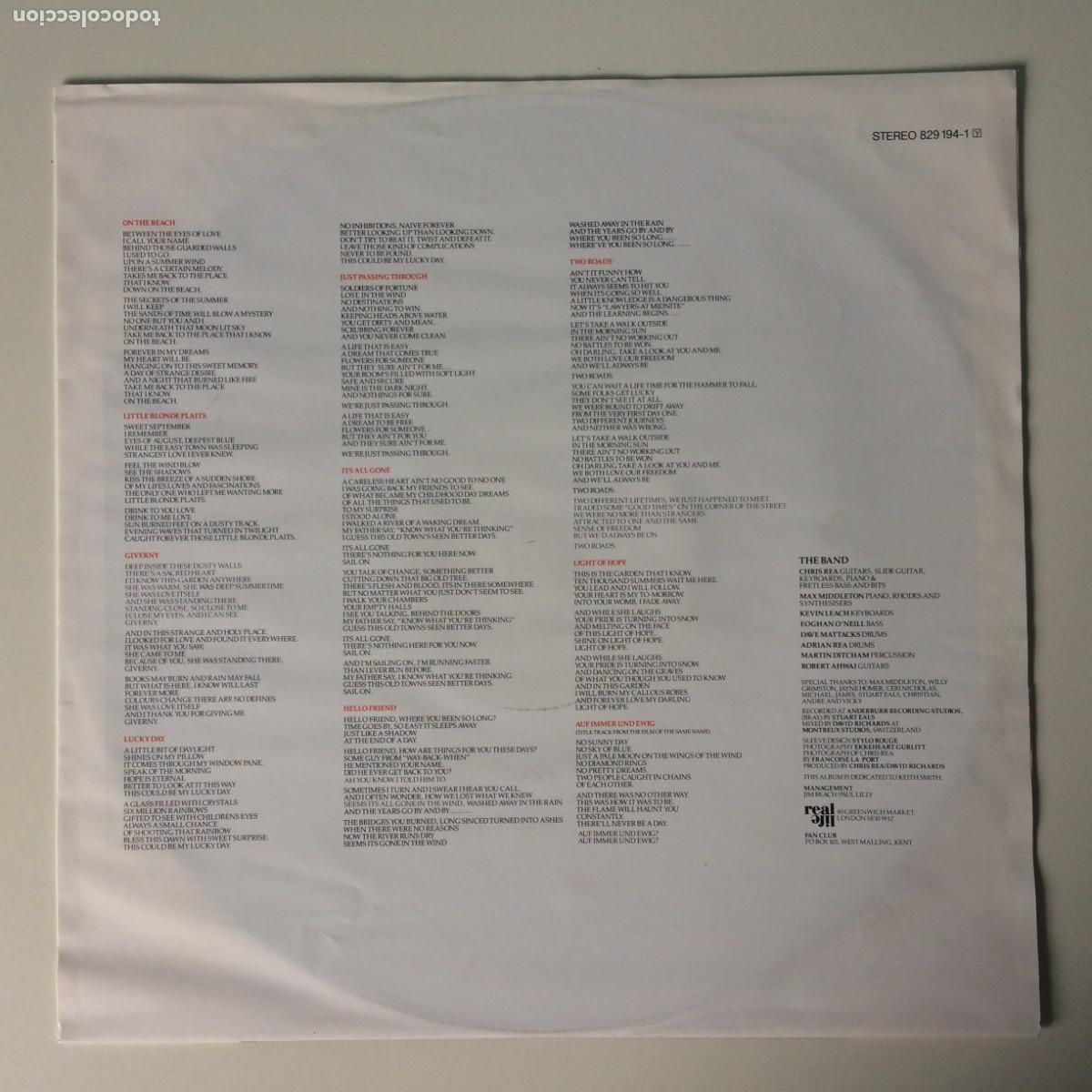 Discos de vinilo: Chris Rea &lrm;&ndash; On The Beach , Germany 1986 Magnet - Foto 4