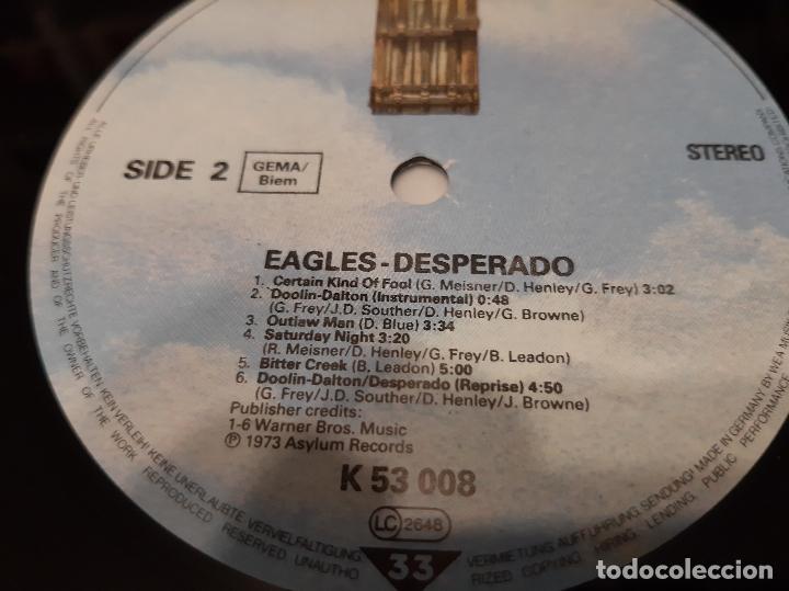 Discos de vinilo: EAGLES -DESPERADO- LP DISCO VINILO - Foto 2