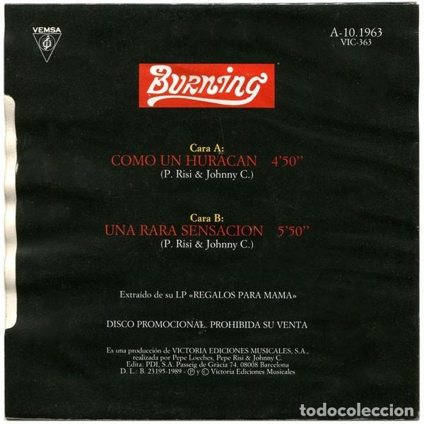 Discos de vinilo: Burning &ndash; Como Un Huracan - Foto 2