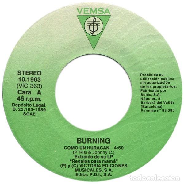 Discos de vinilo: Burning &ndash; Como Un Huracan - Foto 3