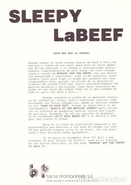 Discos de vinilo: Sleepy La Beef &ndash; Recorded Live - EP - Foto 4