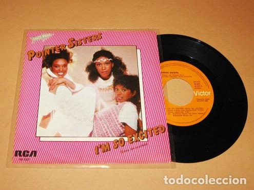 Discos de vinilo: POINTER SISTERS - I'M SO EXCITED (ESTOY TAN EXCITADA) - SINGLE - 1982 - TEMAZO SUPER DISCOTECAS