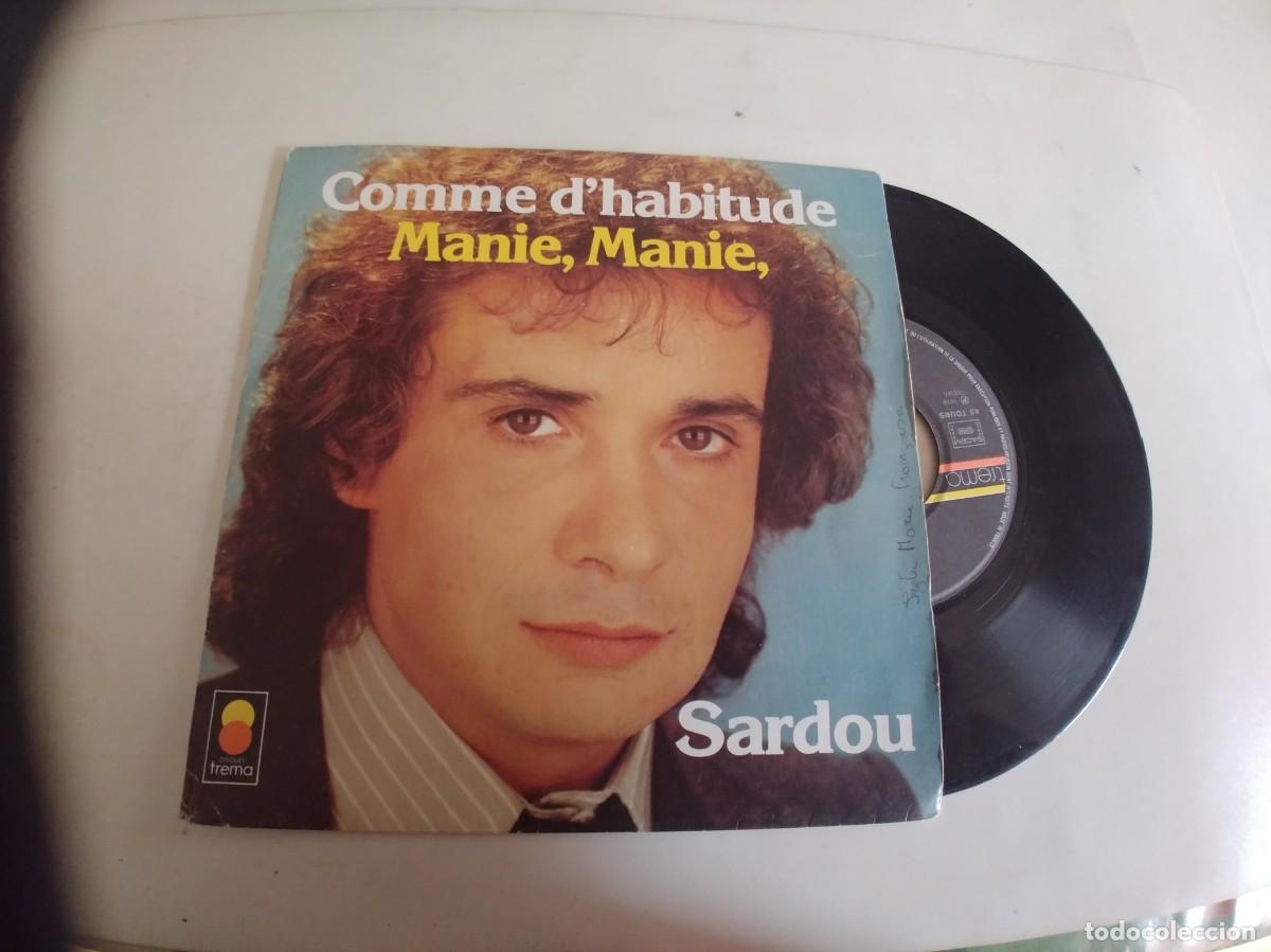 Discos de vinilo: MICHEL SARDOU-SINGLE COMME D&acute;HABITUDE - Foto 1
