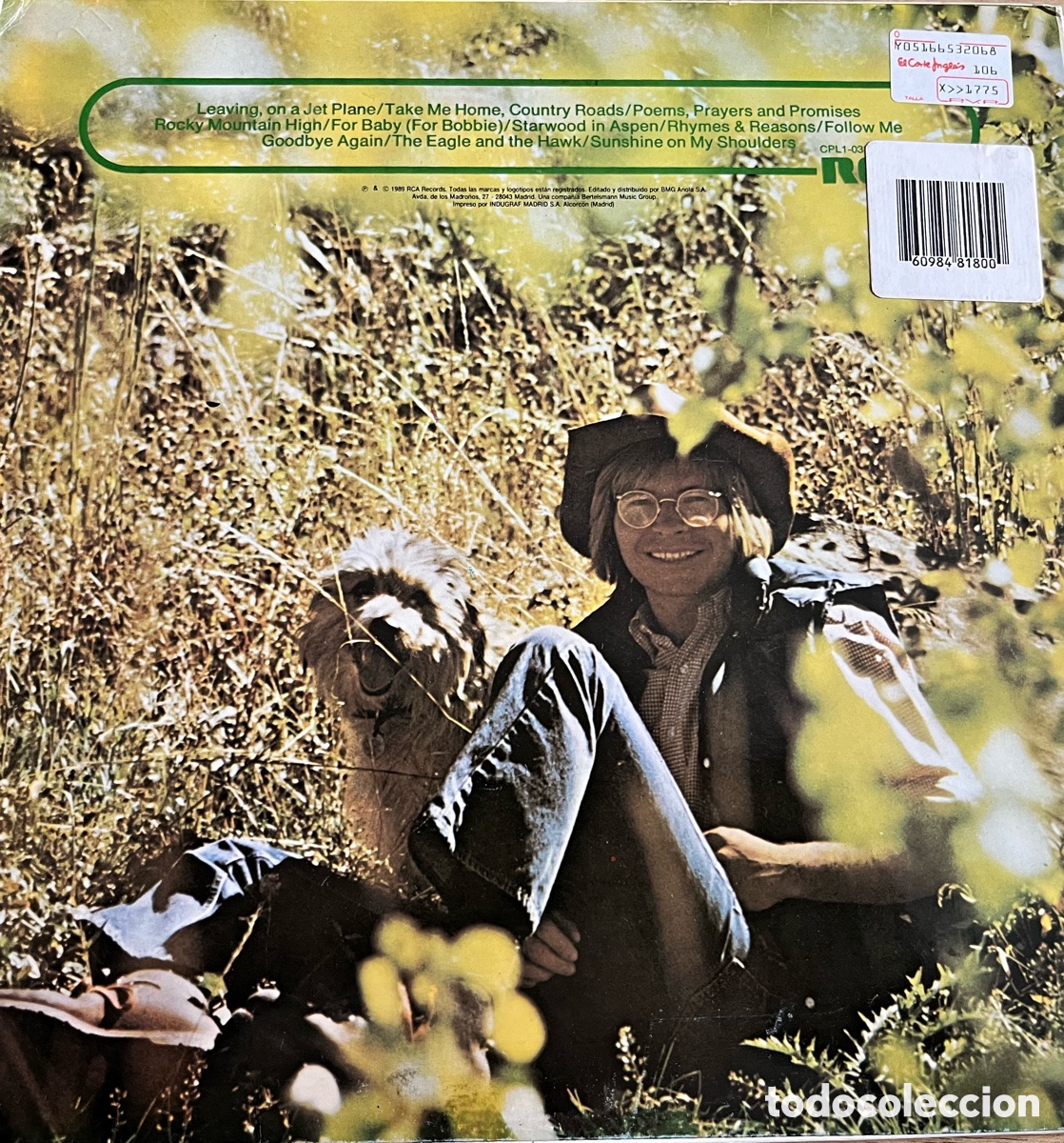 Discos de vinilo: JOHN DENVER&acute;S GREATEST HITS . 1974 - Foto 2