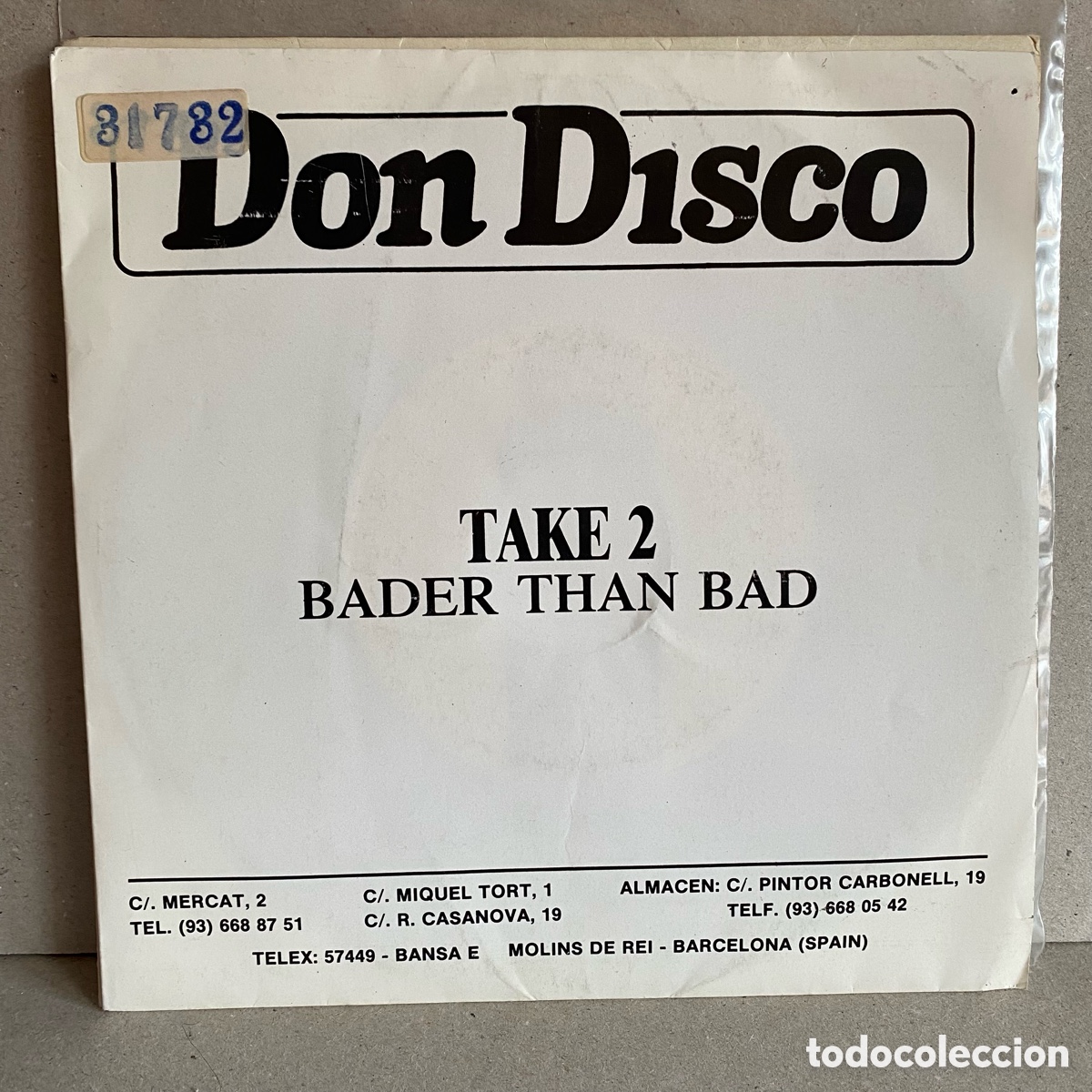 Discos de vinilo: Take 2 - Badder Than Bad (7&rdquo;, S/Sided, Promo) - Foto 1
