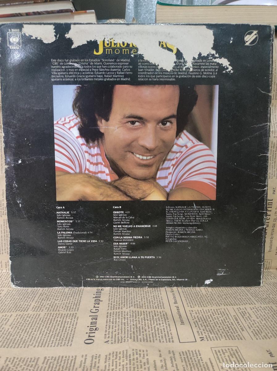 Discos de vinilo: Julio Iglesias &ndash; Momentos - Foto 2