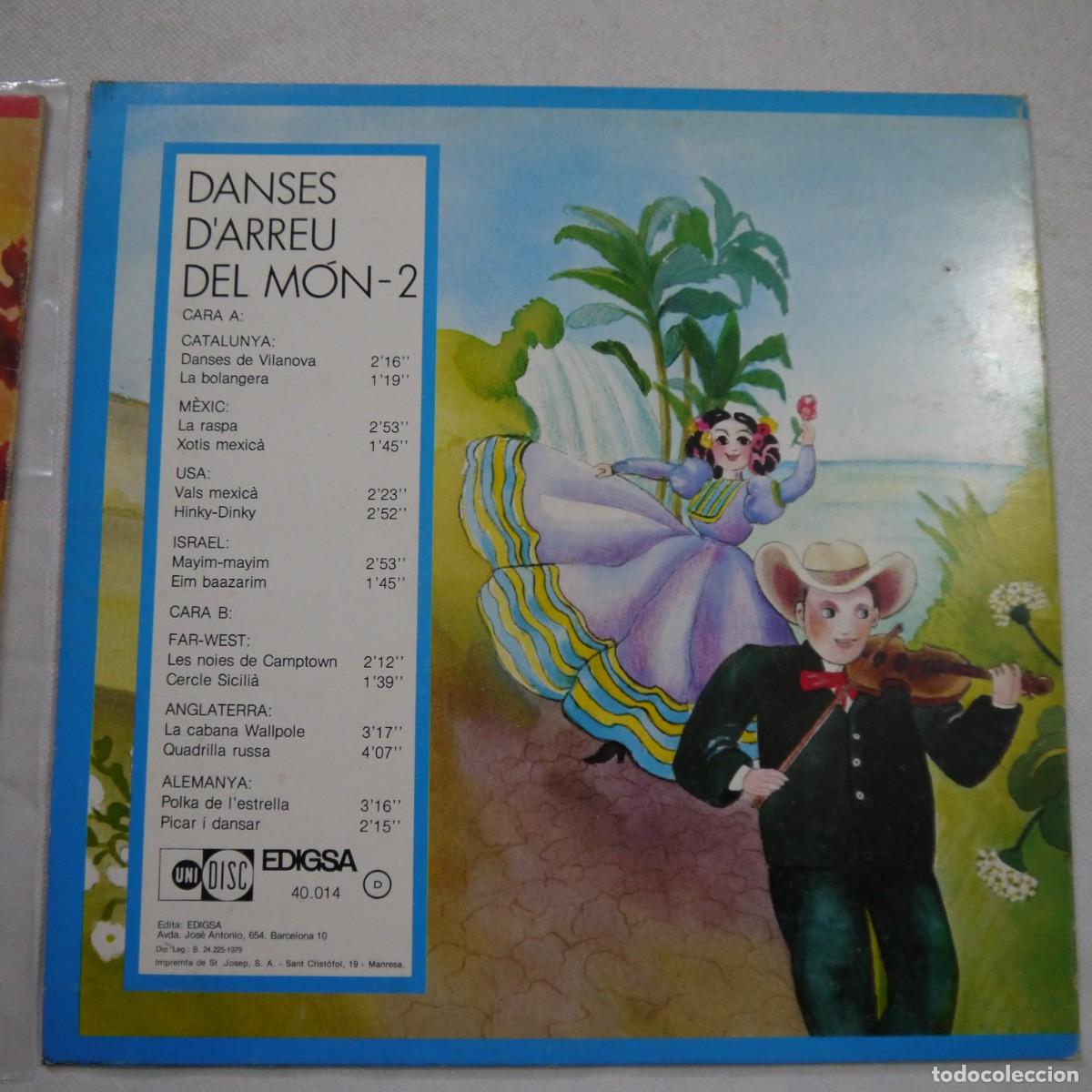 Discos de vinilo: DANSES DARREU DEL M&Oacute;N VOL. 1 Y 2 - 2 LPS 1979 - Foto 5