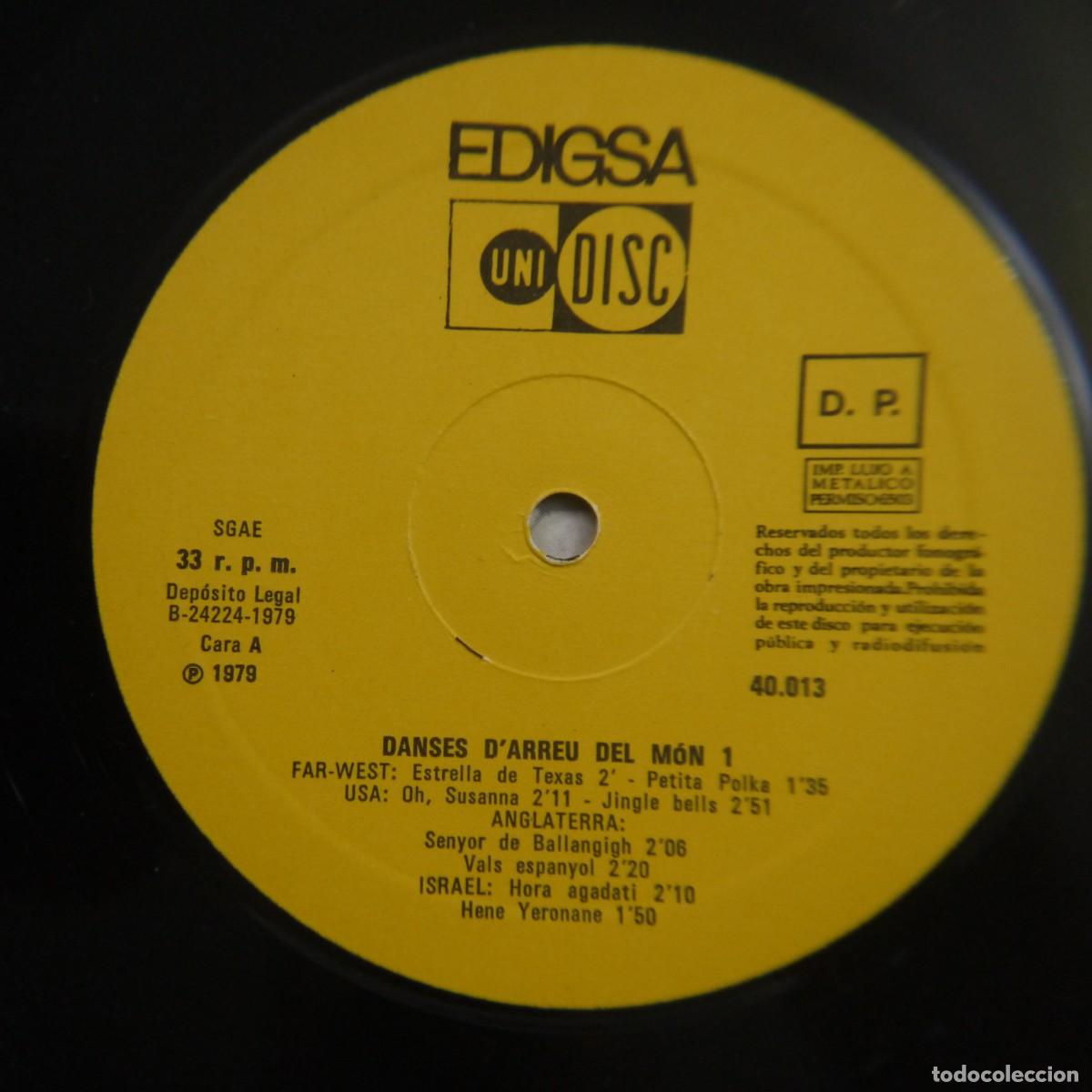 Discos de vinilo: DANSES DARREU DEL M&Oacute;N VOL. 1 Y 2 - 2 LPS 1979 - Foto 6