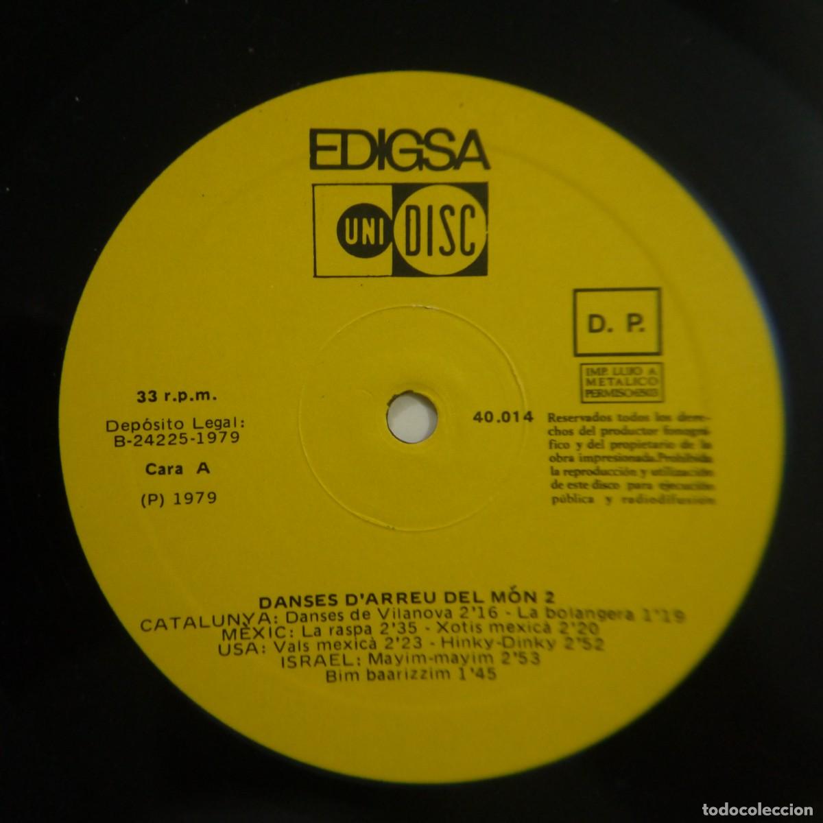Discos de vinilo: DANSES DARREU DEL M&Oacute;N VOL. 1 Y 2 - 2 LPS 1979 - Foto 9