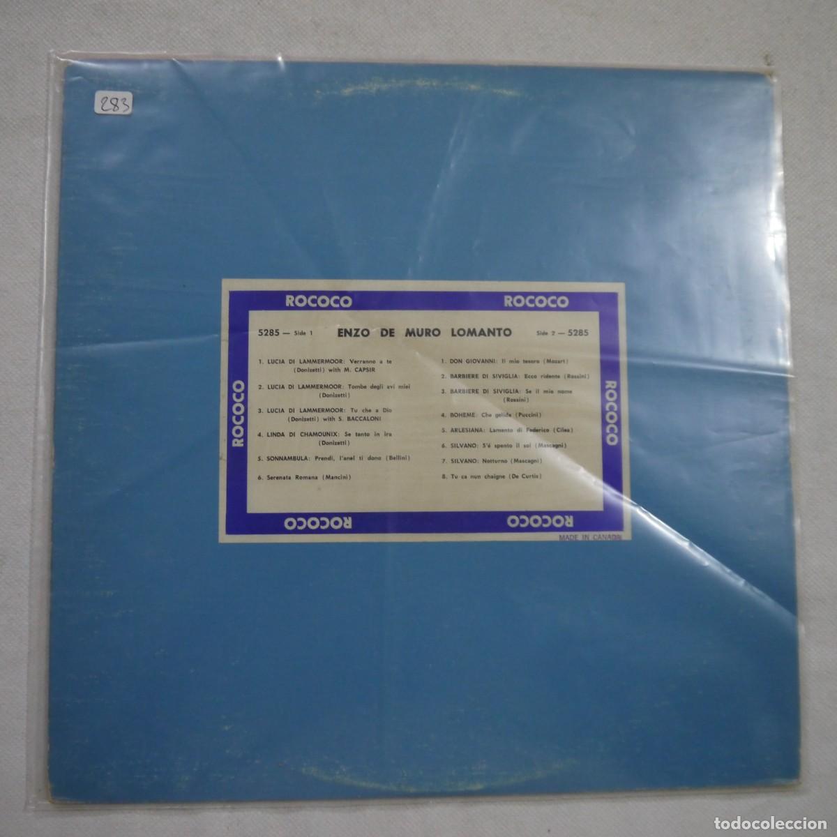 Discos de vinilo: ENZO DE MURO LOMANTO - ENZO DE MURO LOMANTO - LP CANADA / ROCOCO RECORDS N.&ordm; 5285