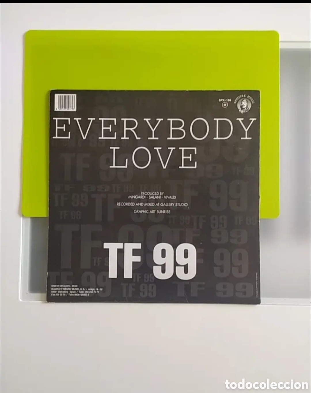 Discos de vinilo: Maxi single TF 99. Everybody Love - Foto 2