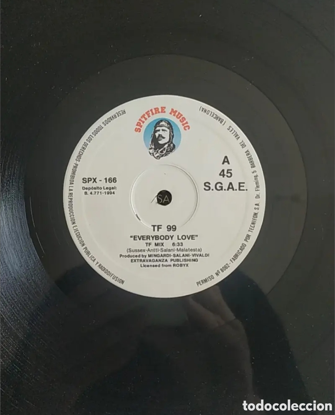 Discos de vinilo: Maxi single TF 99. Everybody Love - Foto 3