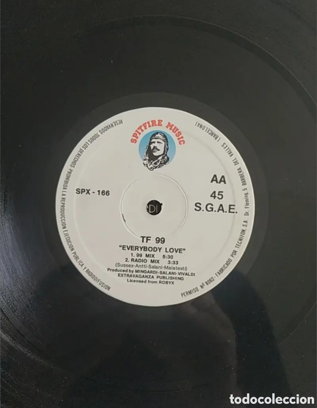Discos de vinilo: Maxi single TF 99. Everybody Love - Foto 4