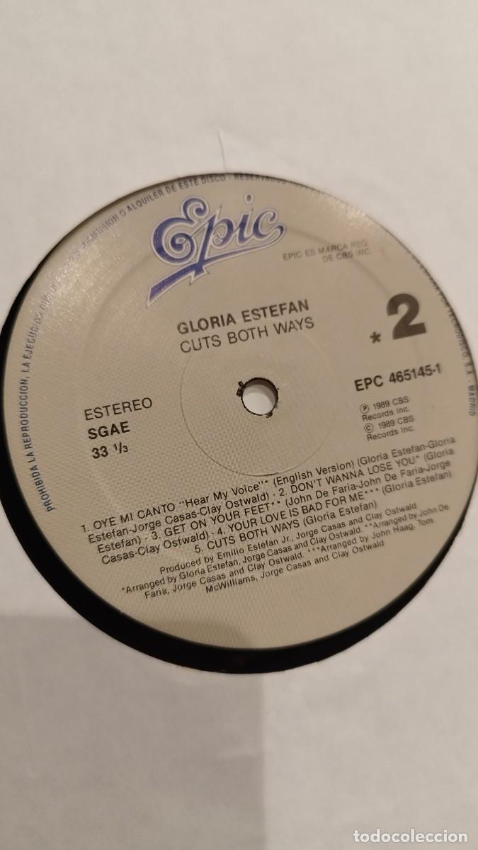Discos de vinilo: Gloria Estefan &ndash; Cuts Both Ways.Vinilo Lp - Foto 2