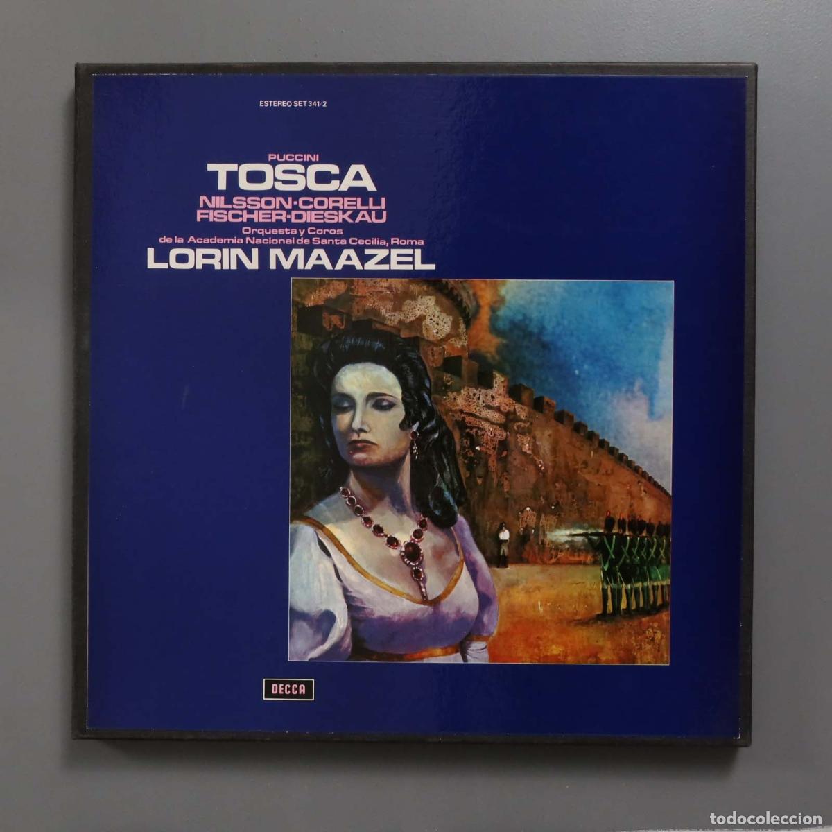Discos de vinilo: CAJA LP. Maazel &ndash; Tosca. PUCCINI - Foto 1