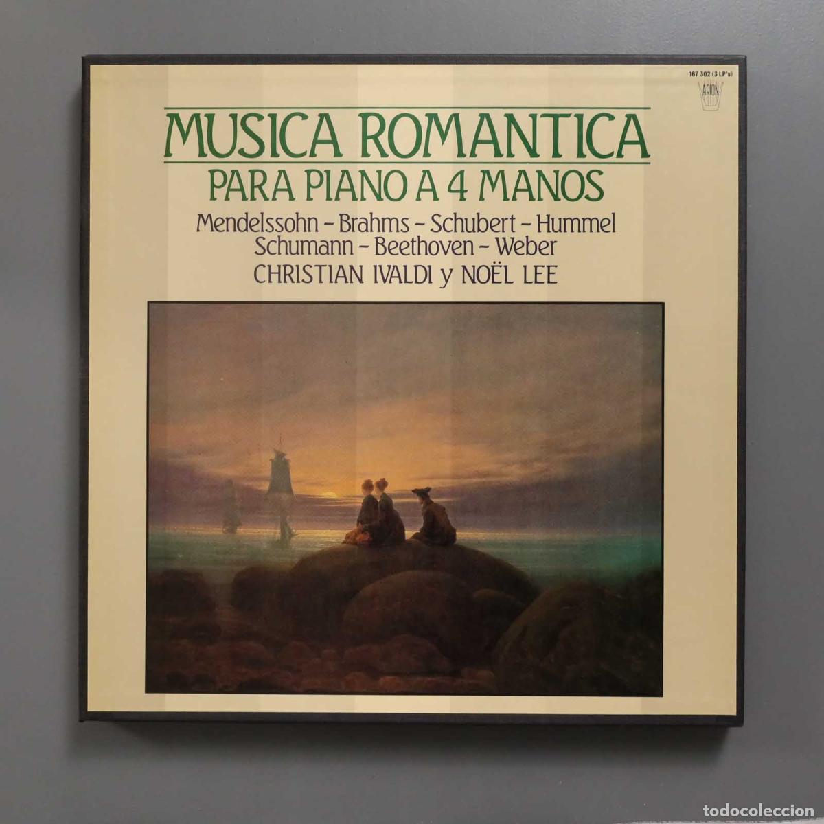Disques de vinyle: CAJA LP. MUSICA ROMANTICA PARA PIANO A 4 MANOS. IVALDI. LEE