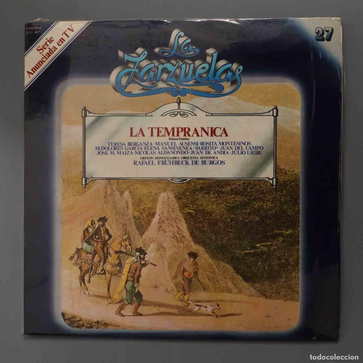Discos de vinilo: LP. LA TEMPRANICA. LA ZARZUELA. 27. PRECINTADO