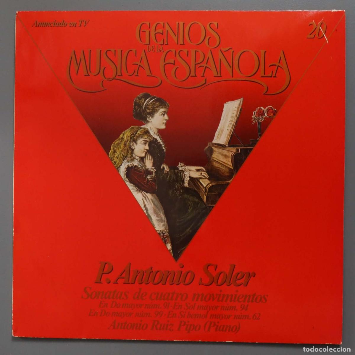 Disques de vinyle: LP. P. SOLERO. SONATAS 91 94 99. 62
