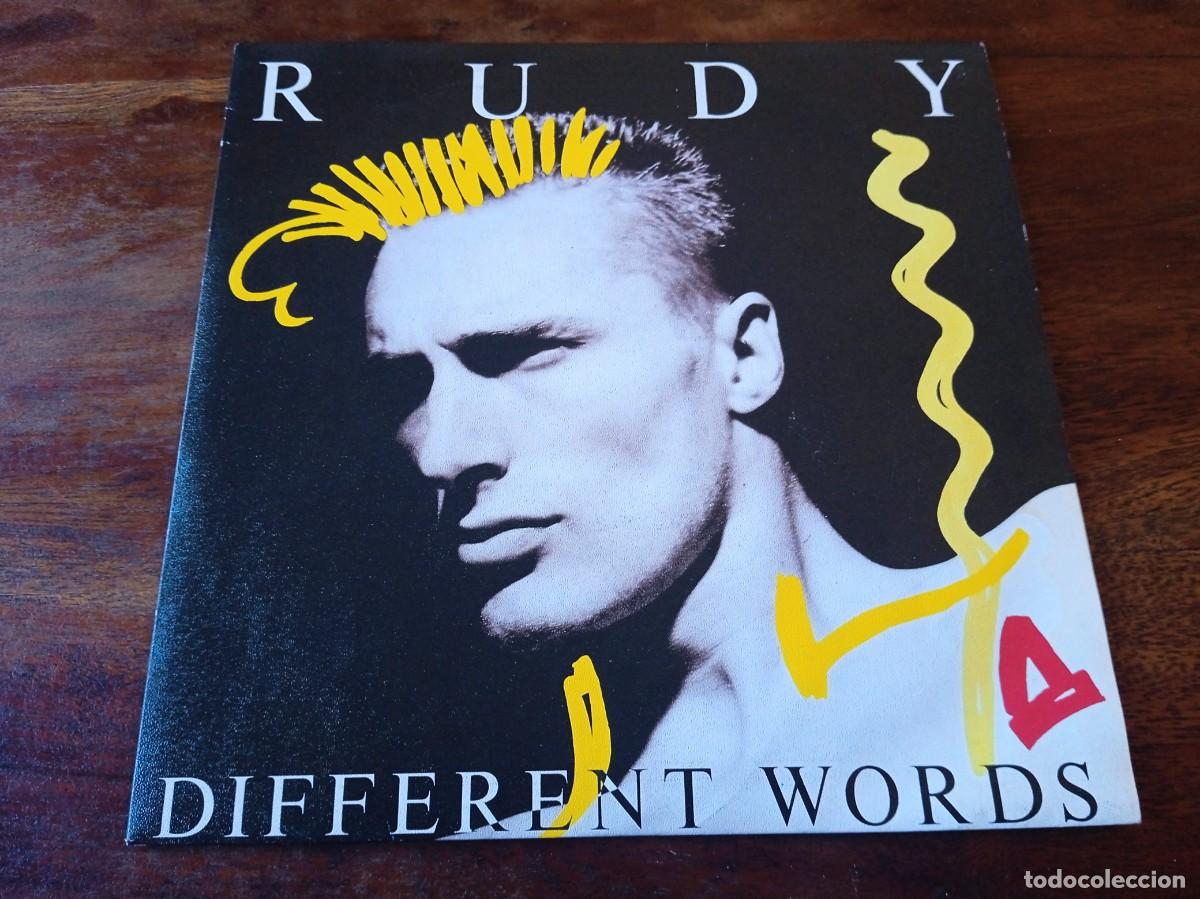 Discos de vinilo: Rudy - Different Words, Remix - Single original EMI 1986 - Foto 1