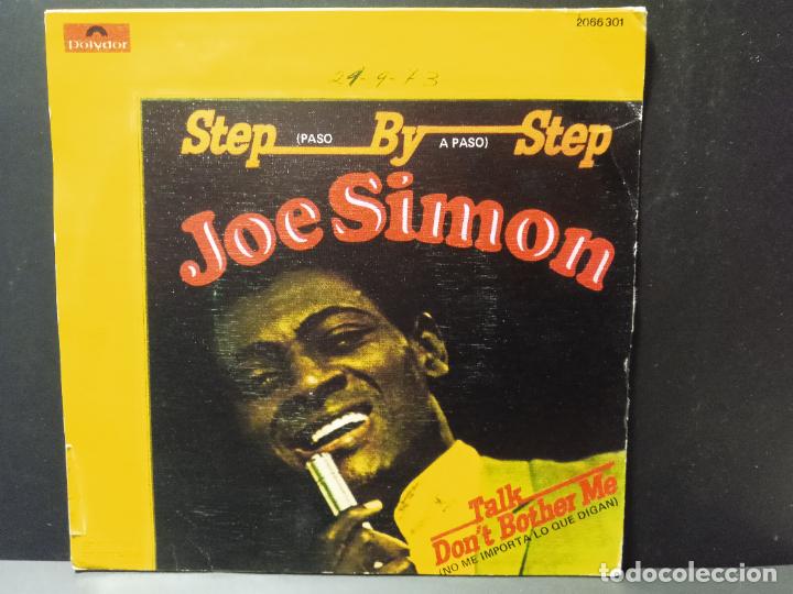 Discos de vinilo: JOE SIMON / STEP BY STEP + 1 (SINGLE POLYDOR 1973) PEPETO - Foto 2