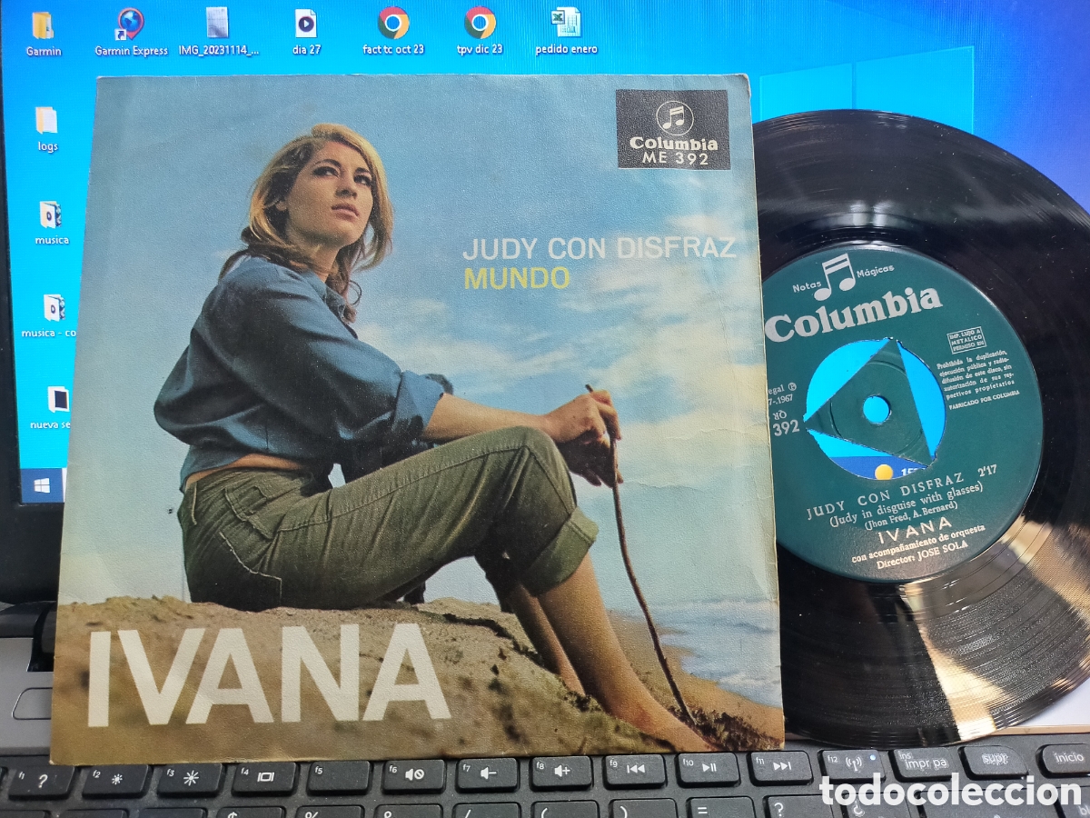 Discos de vinilo: Ivana single Judy con disfraz 1967 - Foto 1
