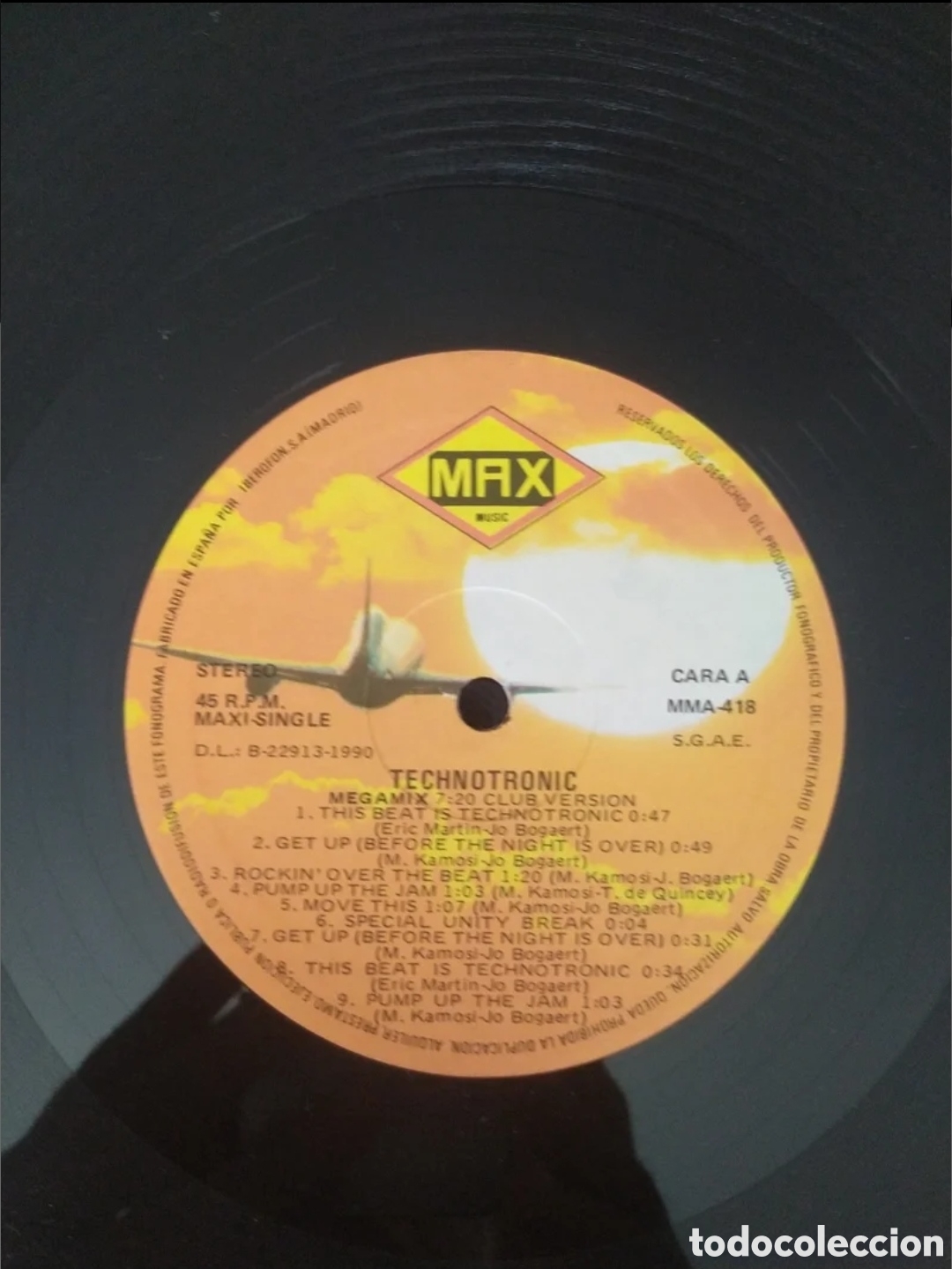Discos de vinilo: Maxi single Technotronic. Megamix - Foto 3