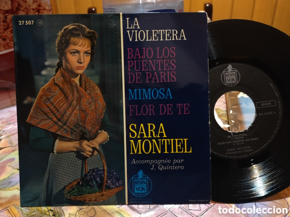 Discos de vinilo: Sara Montiel ep la violetera + 3 Francia - Foto 1