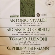 Dischi in vinile: ANTONIO VIVALDI - ARCANGELO CORELLI - TOMASO ALBINONI - G. PHILIPP TELEMANN