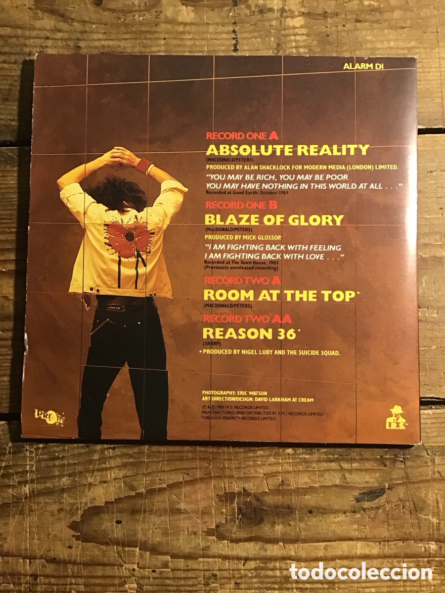 Discos de vinilo: The Alarm Absolute Reality doble single - Foto 2