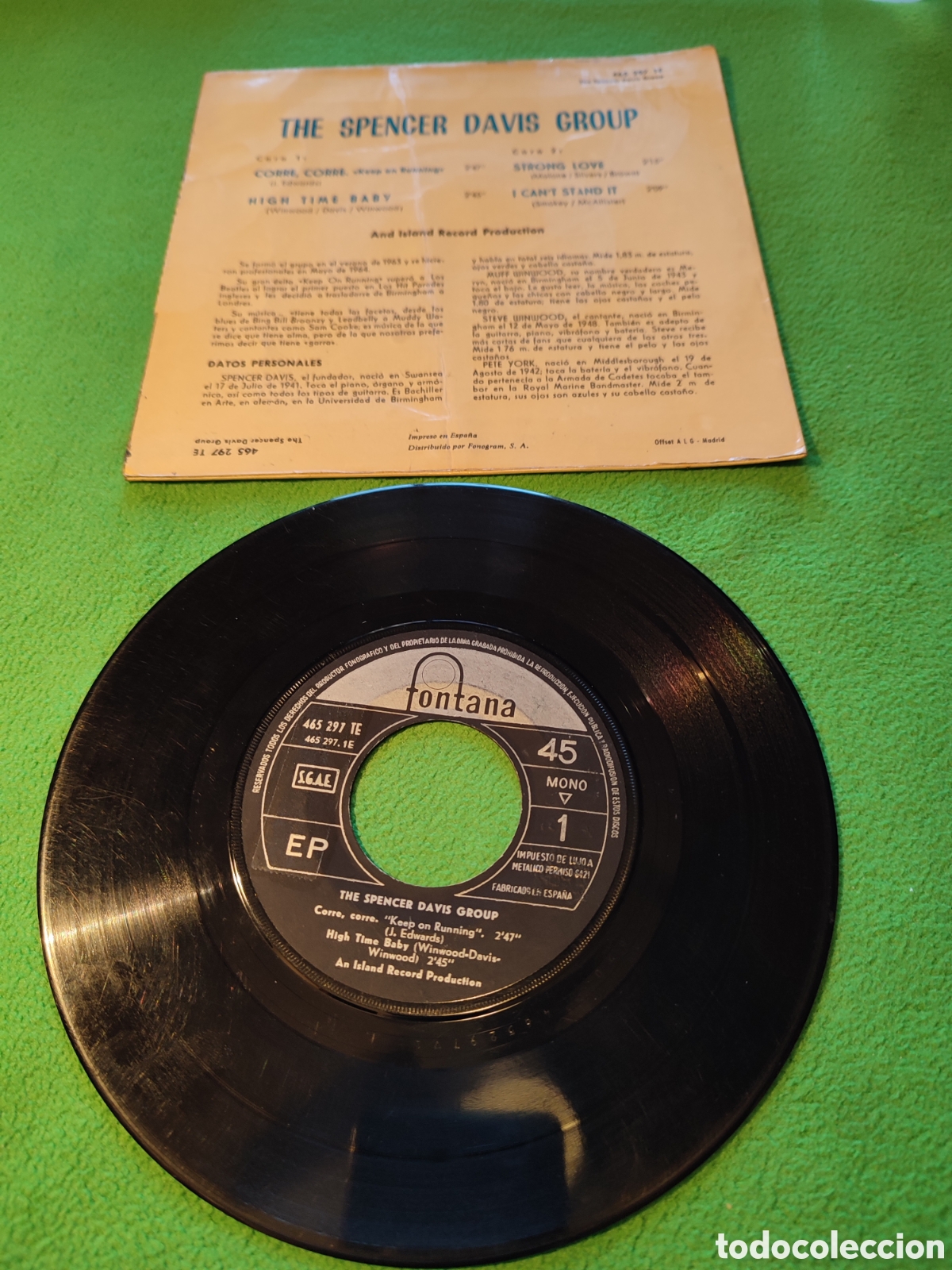 Discos de vinilo: The Spencer Davis Group - Corre,corre + 3 - Foto 2