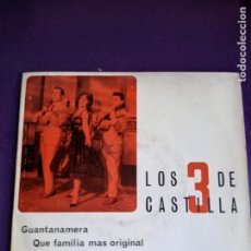 Discos de vinilo: LOS TRES DE CASTILLA ‎– GUANTANAMERA / QUE FAMILIA MAS ORIGINAL +2 - EP PERGOLA 1967 - LATIN POP 60'