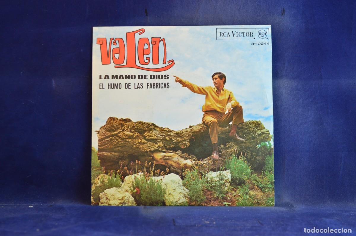 Discos de vinilo: VALEN - LA MANO DE DIOS - EL HUMO DE LAS FABRICAS - SINGLE - Foto 1