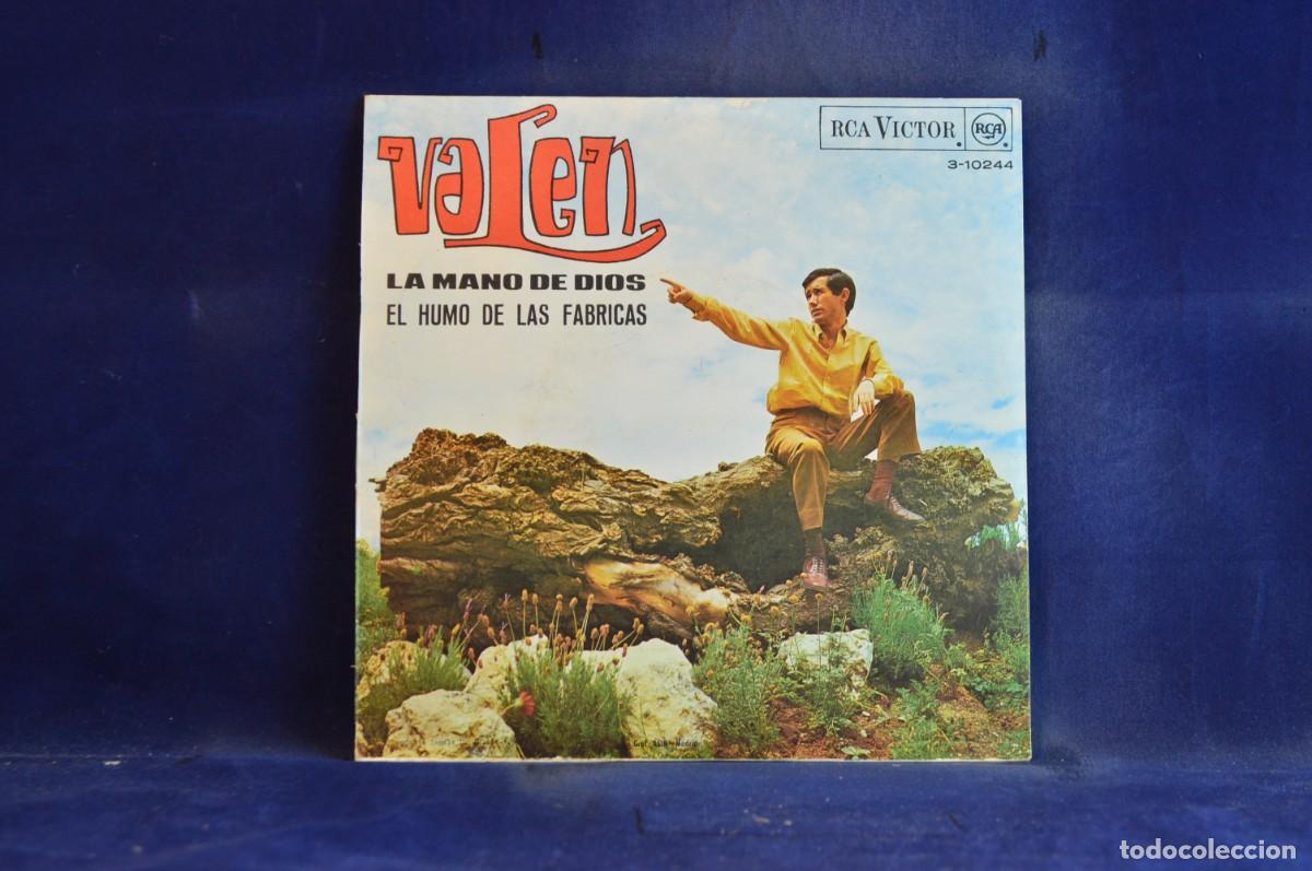 Discos de vinilo: VALEN - LA MANO DE DIOS - EL HUMO DE LAS FABRICAS - SINGLE - Foto 2
