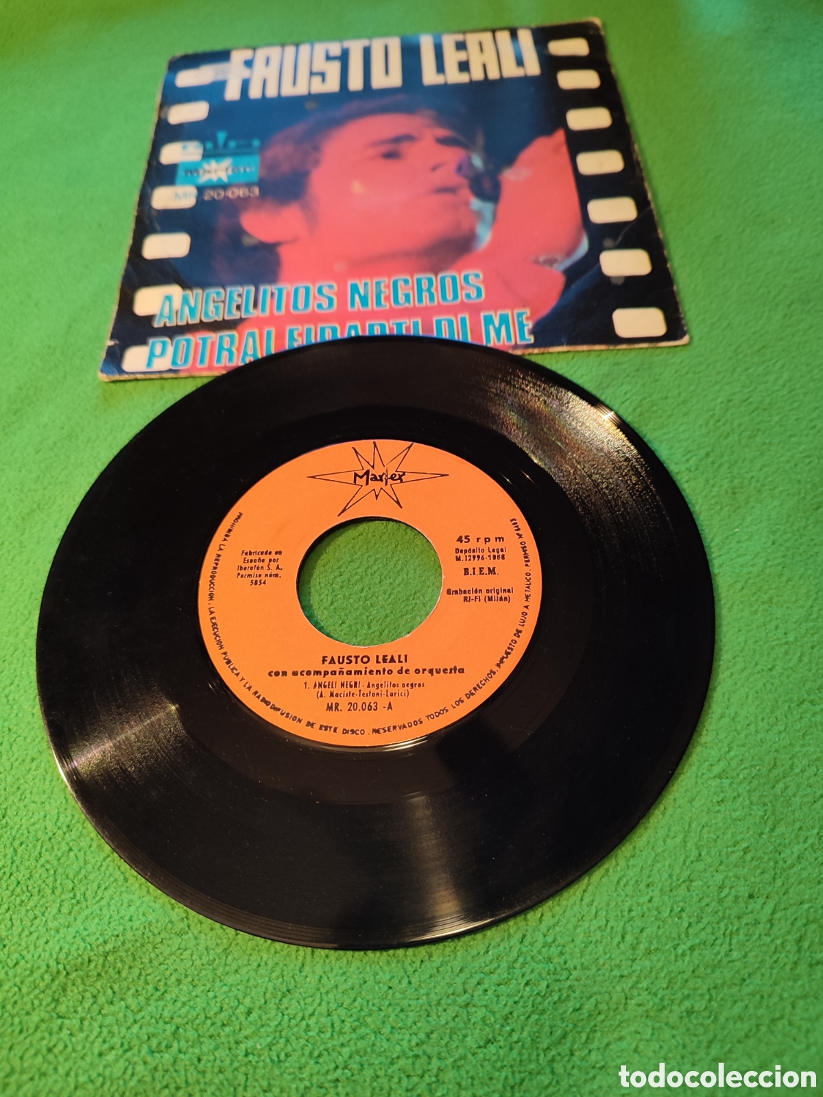 Discos de vinilo: Fausto Leali - Angelitos negros - Foto 2
