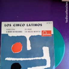 Discos de vinilo: LOS CINCO 5 LATINOS - EP FONTANA 1959 - ANGELINA +3 MELODICA LATINA 60'S - POCO USO -VINILO VERDE