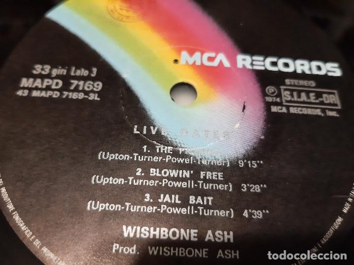 Discos de vinilo: WISHBONE ASH -LIVE DATES- (1974) 2 X LP DISCO VINILO - Foto 9