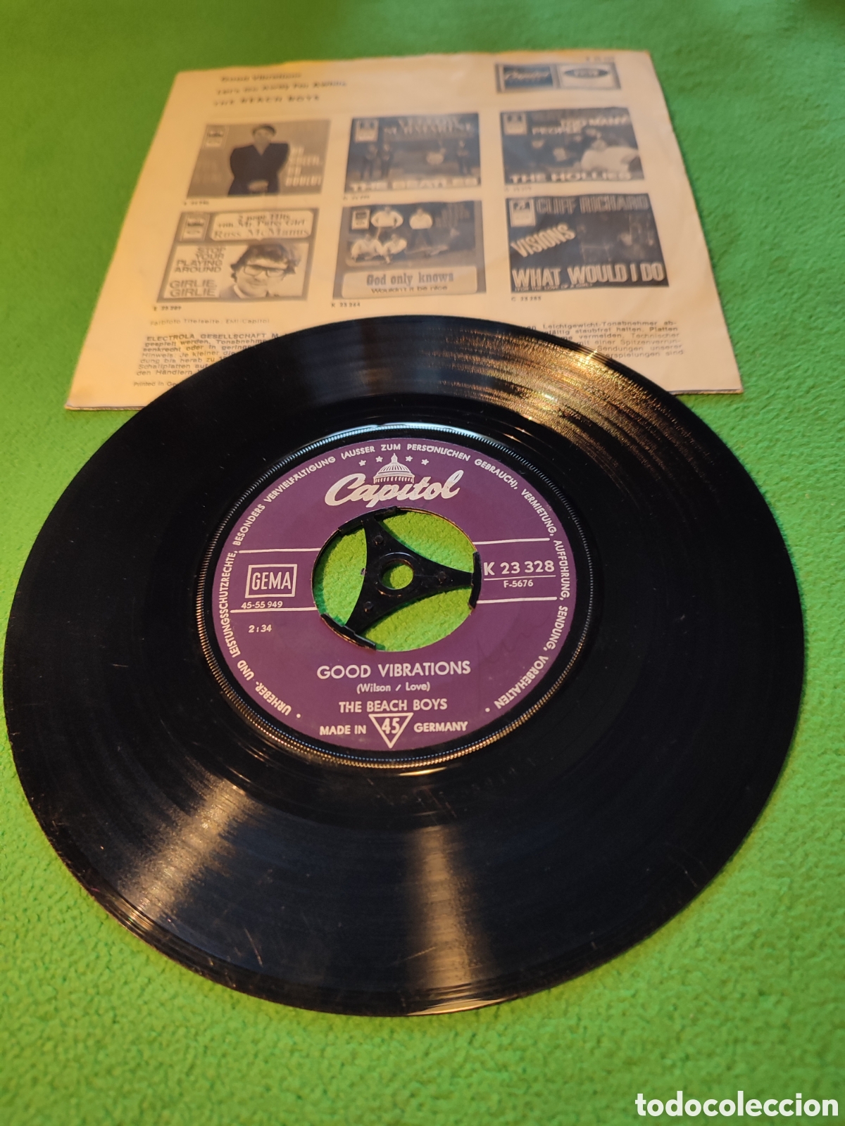 Discos de vinilo: The Beach Boys - Good vibrations - Foto 2