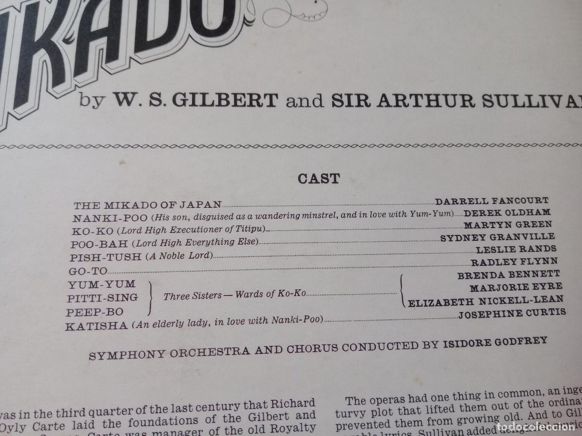 Discos de vinilo: Gilbert & Sullivan HIGHLIGHTS FROM THE MIKADO - Foto 3