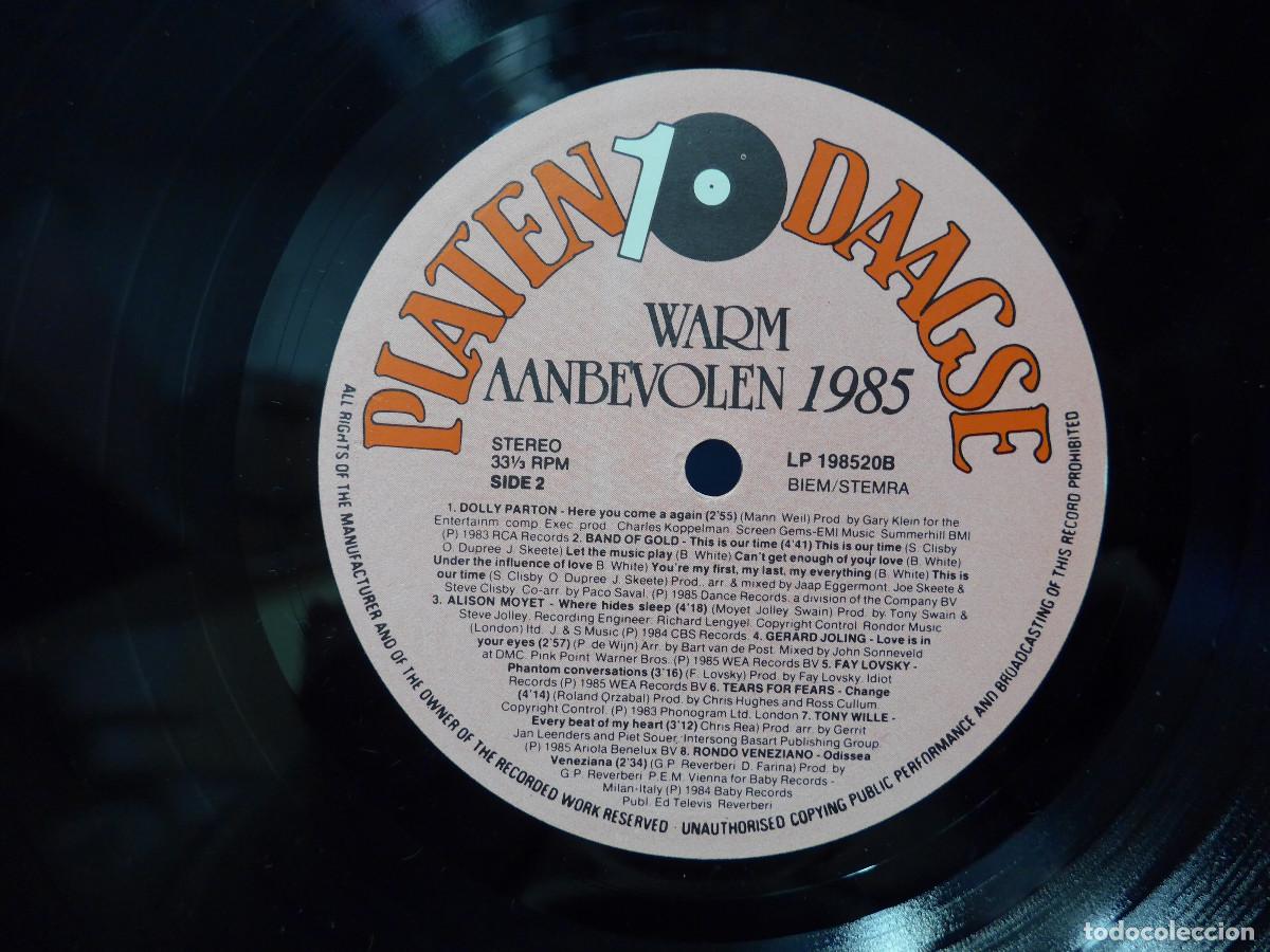 Discos de vinilo: WARM AANBEVOLEN 1985 - Foto 8