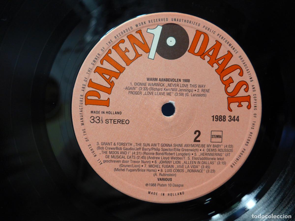 Discos de vinilo: WARM AANBEVOLEN 1988 - Foto 8