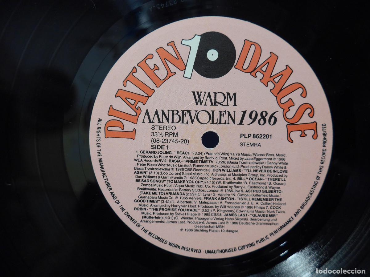 Discos de vinilo: WARM AANBEVOLEN 1986 - Foto 6