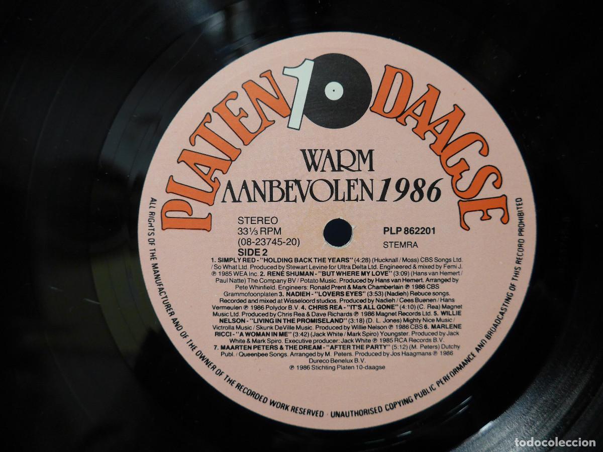 Discos de vinilo: WARM AANBEVOLEN 1986 - Foto 8